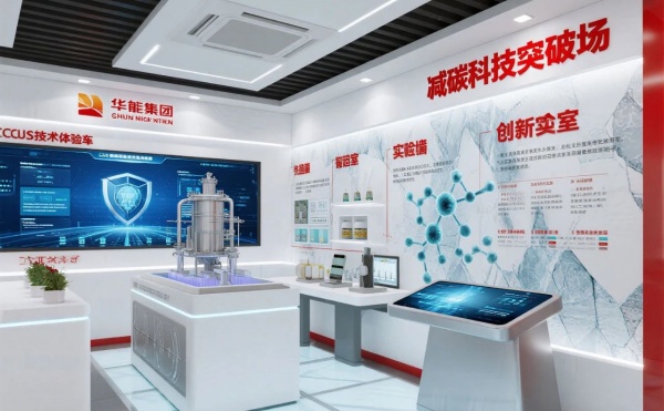 華能環(huán)保科技展廳里能摸到風(fēng)、看到魚，還能穿越到 2050